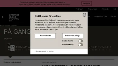Screenshot of Konserthuset.se