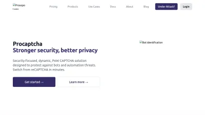 Screenshot of Prosopo.io
