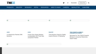 Screenshot of Twice.com