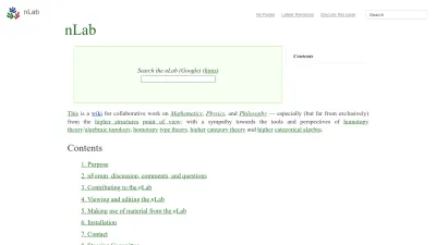 Screenshot of Ncatlab.org