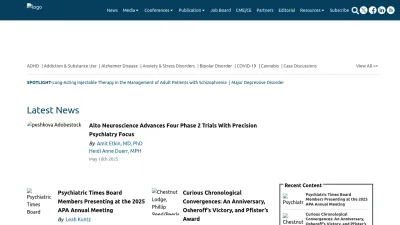 Screenshot of Psychiatrictimes.com