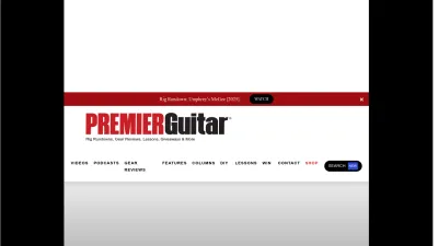 Screenshot of Premierguitar.com