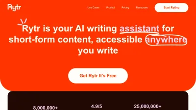 Screenshot of Rytr.me