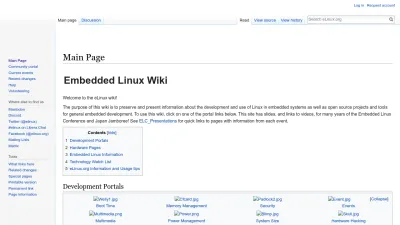 Screenshot of Elinux.org