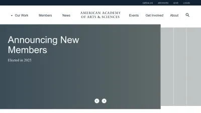 Screenshot of Amacad.org