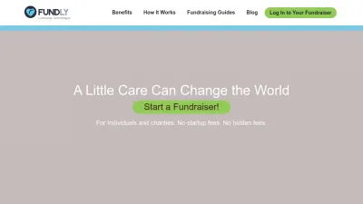 Screenshot of Fundly.com