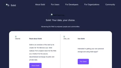 Screenshot preview of solidproject.org