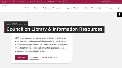 Screenshot of Clir.org