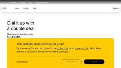 Screenshot preview of mtn.co.za