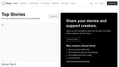 Screenshot of Vocal.media