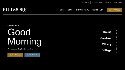 Screenshot of Biltmore.com