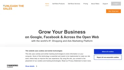 Screenshot of Kliken.com