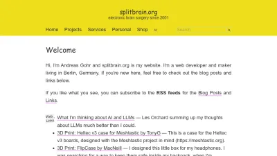 Screenshot of Splitbrain.org