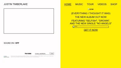 Screenshot of Justintimberlake.com