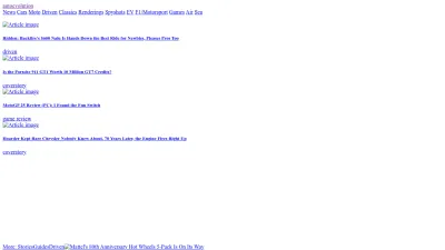 Screenshot of Autoevolution.com