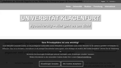 Screenshot of Aau.at