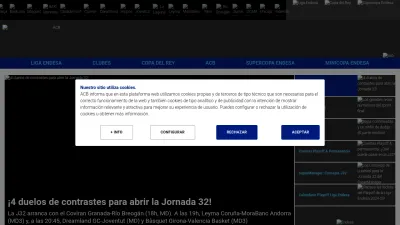 Screenshot of Acb.com