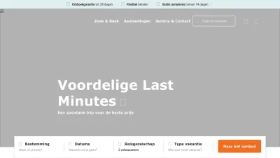 Screenshot of Roompot.nl