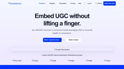 Screenshot of Embedsocial.com