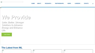 Screenshot of Inl.gov