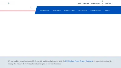 Screenshot of Kumc.edu