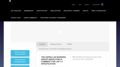 Screenshot of Asprs.org