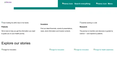 Screenshot of Merck.com