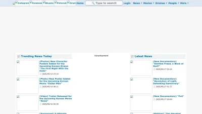 Screenshot of Hancinema.net