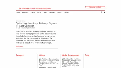 Screenshot of Redmonk.com