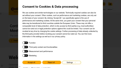 Screenshot of Continental.com