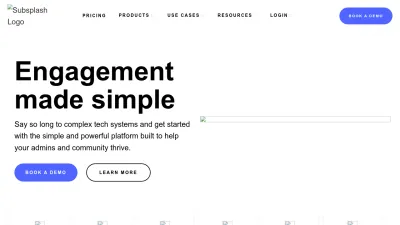 Screenshot of Subsplash.com