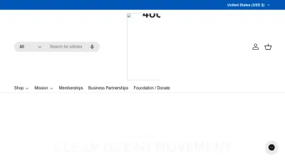 Screenshot preview of 4ocean.com