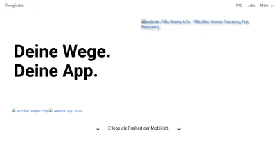 Screenshot of Wegfinder.at