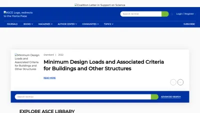 Screenshot of Ascelibrary.org