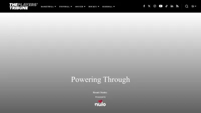 Screenshot of Theplayerstribune.com