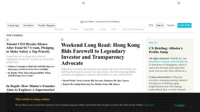 Screenshot of Caixinglobal.com