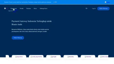 Screenshot of Midtrans.com