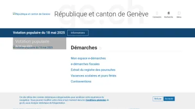 Screenshot of Ge.ch