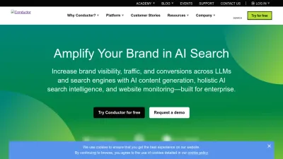 Screenshot preview of conductor.com
