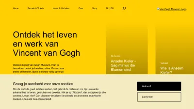 Screenshot of Vangoghmuseum.nl