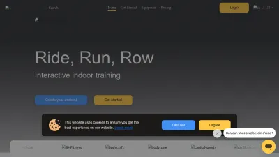 Screenshot of Kinomap.com