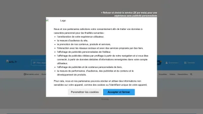 Screenshot of Actu.fr