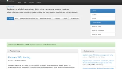 Screenshot of Replicant.us
