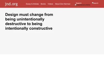 Screenshot of Jnd.org