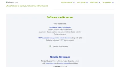 Screenshot preview of softvelum.com