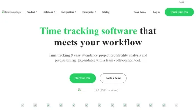 Screenshot of Timecamp.com