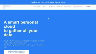 Screenshot of Cozy.io