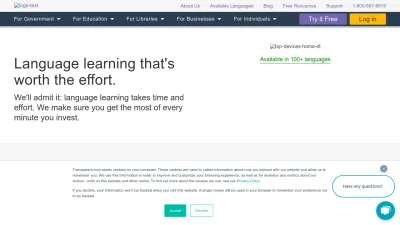 Screenshot of Transparent.com