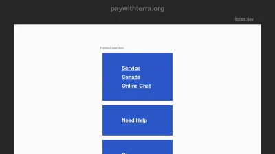 Screenshot of Paywithterra.org