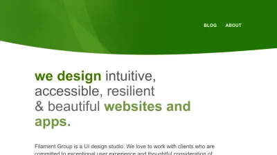Screenshot of Filamentgroup.com
